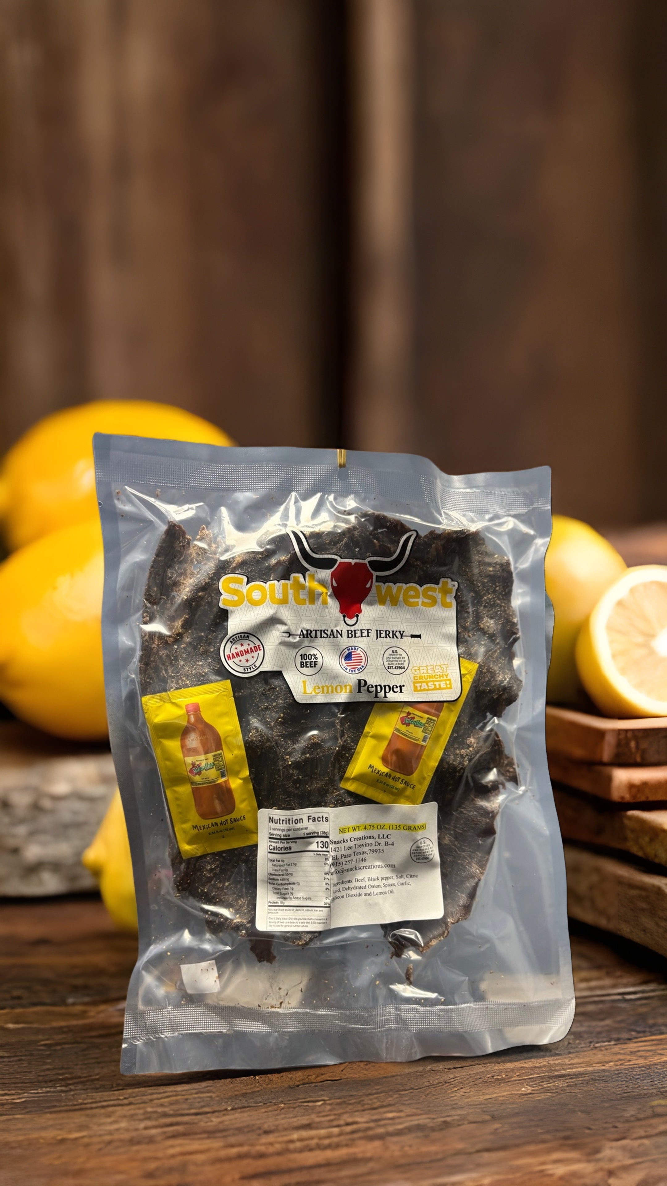 Lemon Pepper – Southwest Artisan Beef Jerky